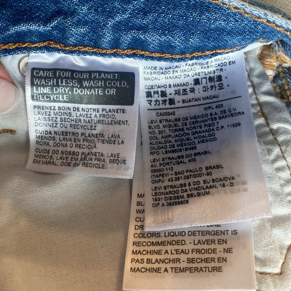 Levi’s 501 Original Short in Athens Mid Short - Picture 9 of 12